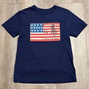 Navy Blue Graphic  T-Shirt
